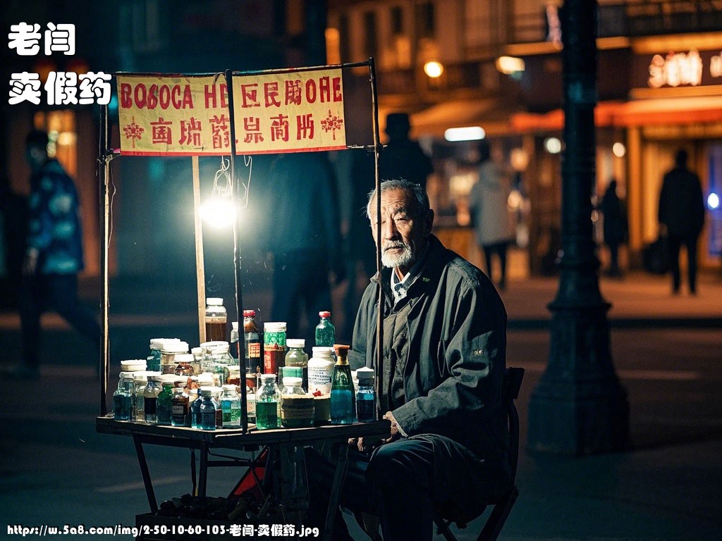 老闫卖假药搞笑图片