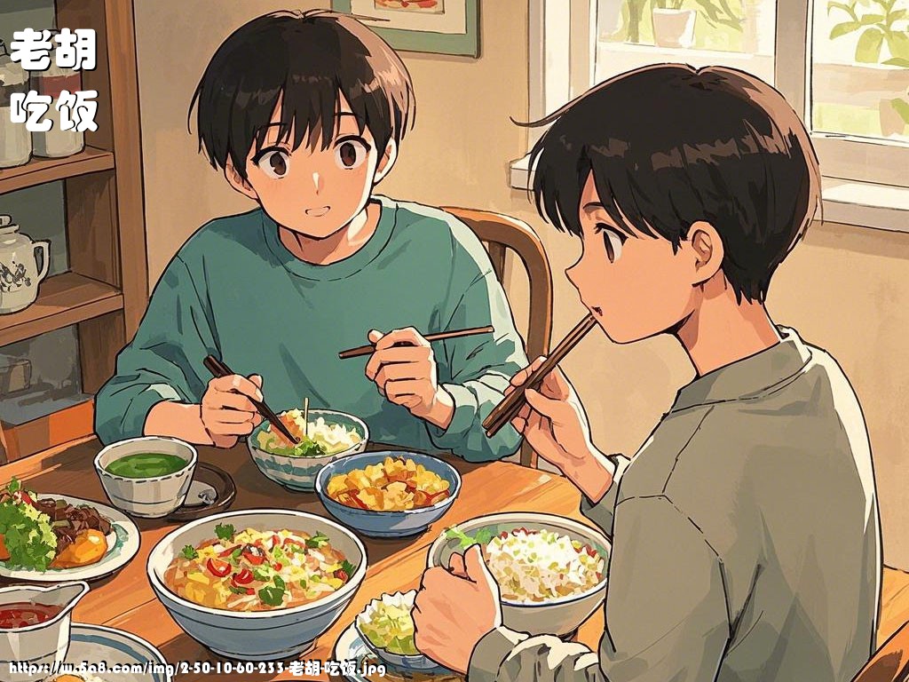 老胡吃饭搞笑图片