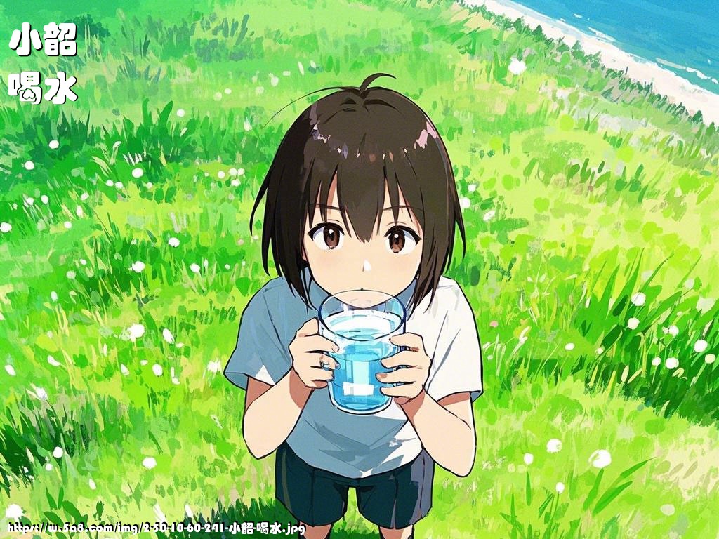 小韶喝水搞笑图片