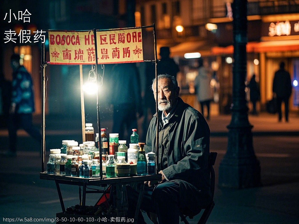 小哈卖假药搞笑图片