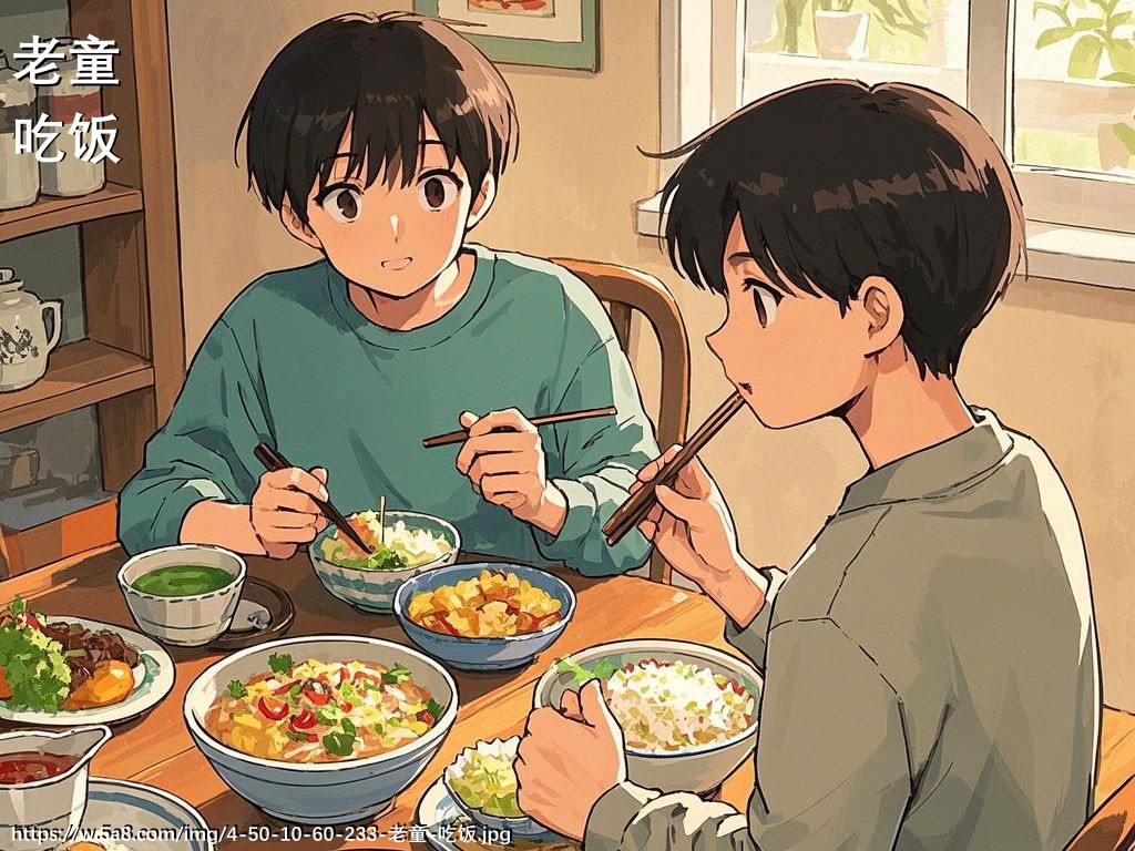 老童吃饭搞笑图片