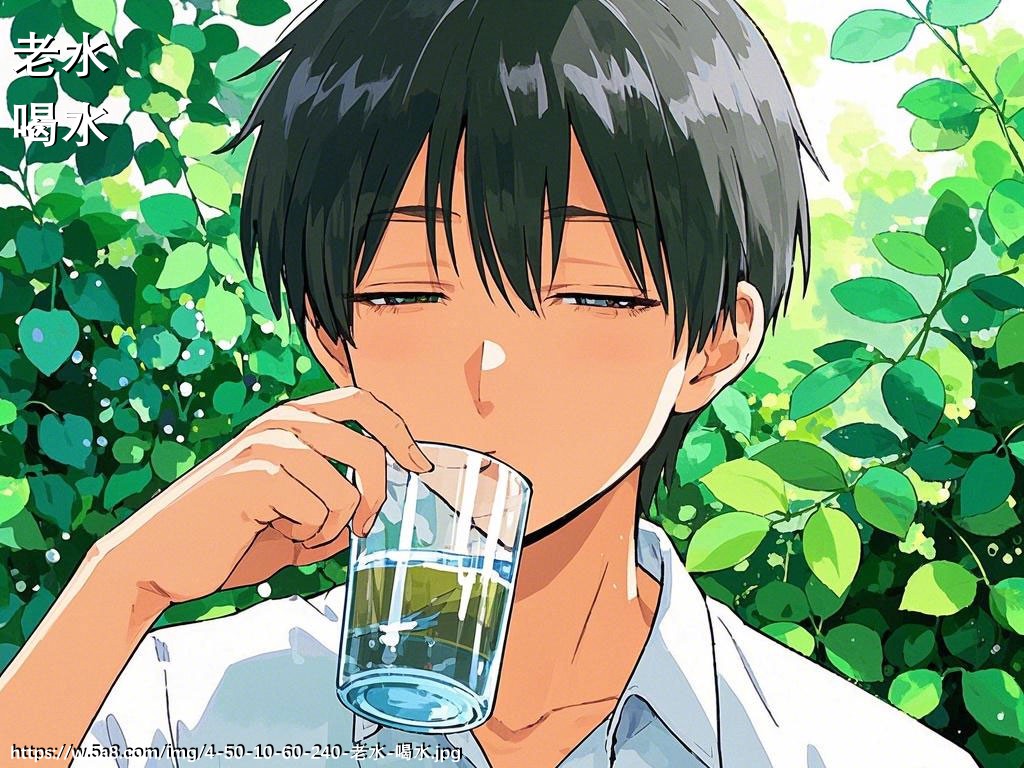 老水喝水搞笑图片