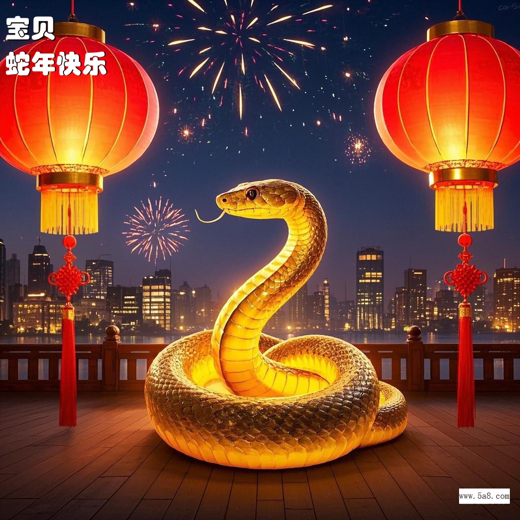 蛇年快乐宝贝搞笑图片